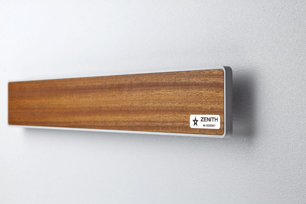 Magnetic Knife Holder ZENITH Bibolo Silver(wall mounted, side view)