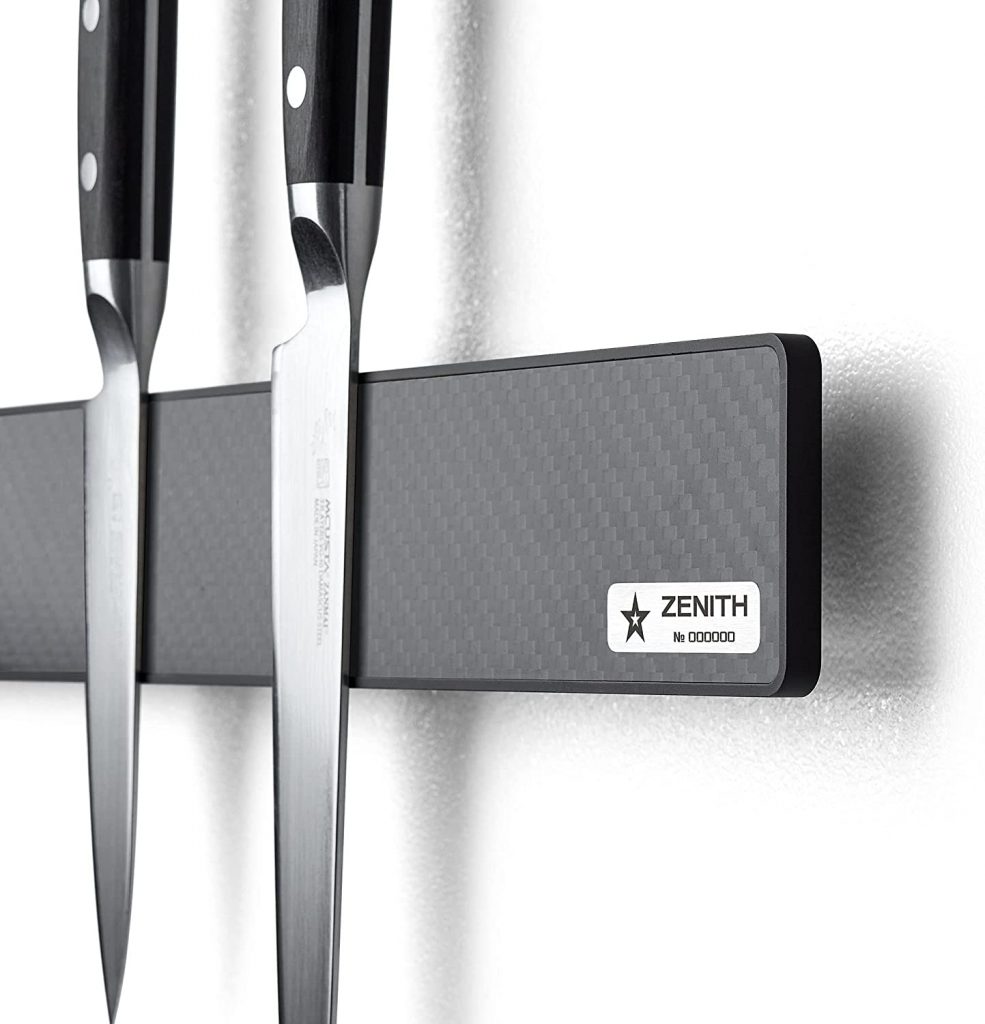 Magnetic Knife Holder ZENITH Carbon fiber glossy Black